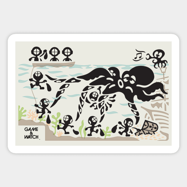 Game & Watch: Octopus Magnet by Purbinder